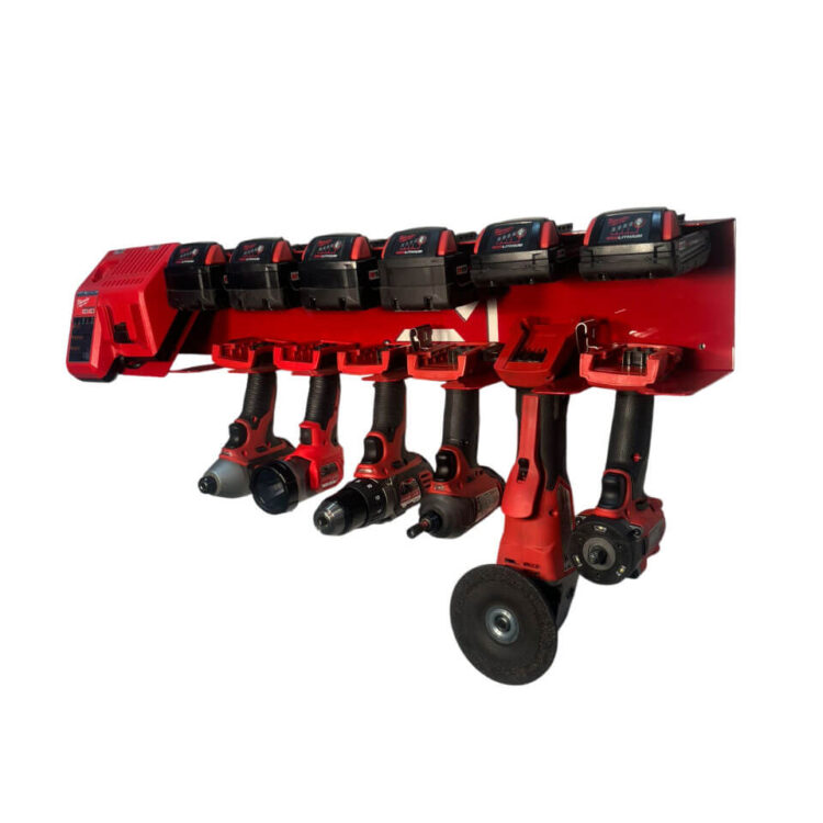 Elite Mounts - Milwaukee Cordless Tool M18 Battery Charging Station Mount