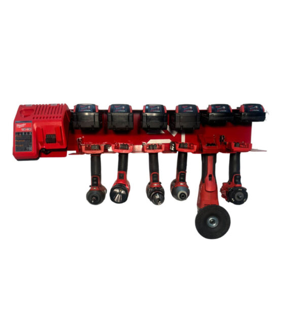 Elite Mounts - Milwaukee Cordless Tool M18 Battery Charging Station Mount