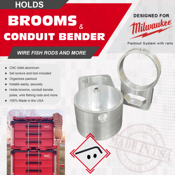 Milwaukee Packout Broom & Pole Holder