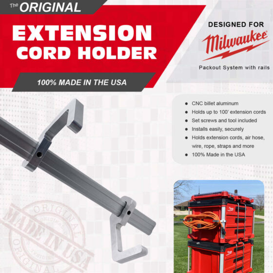 Milwaukee Packout Extension Cord Holder