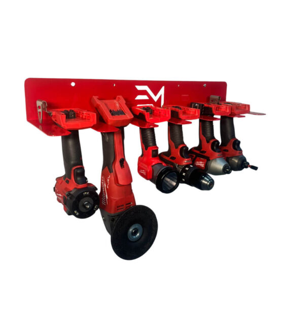 Elite-Mounts-Milwaukee-M18 6-Slot Drill Organizer